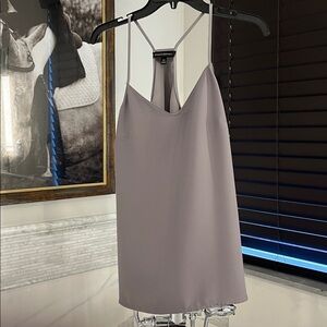 Banana Republic Razor Back Cami Size Extra Small Grey Tank